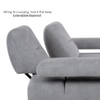 Barret 3 Seater Fabric Sofa in Grey Ice Colour