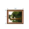 Artistry Green Antique Portrait Couple Rowing Boat Canvas Wall Prints Set of 1 Multicolor Matte