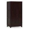 Magellan Solid Wood 2 Door Wardrobe in Mahogany Finish