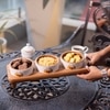Ireka Home Dip Trip Snack Bowl Set with Stand – Set of 3