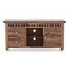 Fidora Solid Wood Free Standing TV Unit in Teak Finish