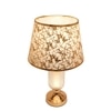 ELARE Table Lamp with Floral Printed Fabric Shade