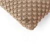 Popcorn Sandy Brown Knitted Cushion Cover  16X16 Inches