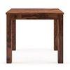 Arabia Solid Wood 4 Seater Storage Dining Table In Teak Finish