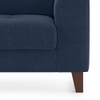 Verona Premium 2 Seater Fabric Sofa in Lapis Blue Colour