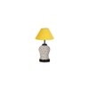 Heaven Yellow cotton Glass Table lamp with Iron Base