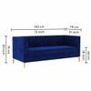 Loris Fabric Sofa - Navy Blue