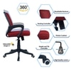 Diicea Mid Back Ergonomic Chair in Red Colour