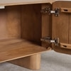 Adonis Solid Wood TV Unit with 5 Door In Provincial Teak Finish