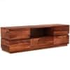 Pluto Solid Wood TV Table in Honey