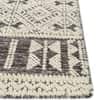Jaipur Rugs Traditional Wool 5x8 Feet White And Charcoal Hand Knotted Rug Carpet