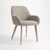 Ashford Solid Wood Dining Chair in Khaki Colour