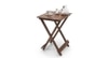 Latt Folding Table-Stool Tall Teak Finish