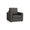 Apollo Compact Sofa Set (Colour : Steel Grey, Cushion : Hard, Back Type : High Back, Seater : 3+1+1)