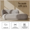Eliteelegance Wood 2 Seater With Upholstery Non Storage Sofa In Grey Colour