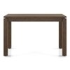 Atlas Solid Wood 4 Seater Dining Table With 4 Atlas Dining Chairs (Finish : Danish Walnut, Chair Colour : Wheat Brown)