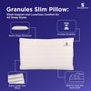 Granules Quilted 4Pcs Slim Pillow For Neck Support 27X18 Inches