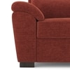 Adelaide Essential 3 Seater Fabric Sofa In Dark Coral