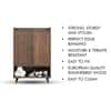 Hexa Red Engineered Wood Shoe Rack in Flower Wenge Colour