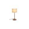 Riggs Off White Fabric Shade Table Lamp with Steel Steel Base