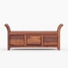 Syan Solid Wood Bench in Teak Finish