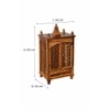 Lidi Sheesham Wood  Prayer Unit in Teak Finish