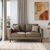 Liverpool 2 Seater Fabric Sofa in Oat Biege Colour