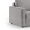 Apollo Compact 2 Seater Fabric Sofa in Vapour Grey Colour
