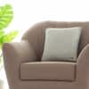 Herringbone Ryegrass Natural Cushion Cover 16X16  Inches