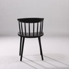Kepler Brooks Aura Cafeteria Dining Chair in Black Colour