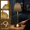 Lyra Fabric Shade Lamp Metal Base
