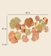 W-Kiyo Abstract Metal Wall Decor in Multicolor Set of 1
