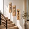 The Castle Decor Tribal Dancer Wall Art Set of 3 36x39 Inch