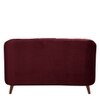 Nilo Velvet 2 Seater Sofa in Maroon Colour