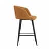 Doe Buck Velvet Counter Height Bar Stool in Brown Colour