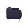 Scandinavian Mira Three Seater Sofa Blue Matte Finish