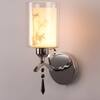 Eliante Modern Wall Lights Silver, Chrome & Glass Material & White Finish