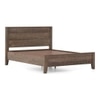 Toledo Solid Wood Queen Size Non Storage Bed In Danish Walnut Finish