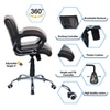 Liieancoinn Mid Back Executive Chair in Black Colour