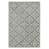 Victoria Shale Gray Geometric Hand-Tufted Wool 7.5X5 Feet Carpet
