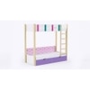 Pine Tree Bunk Bed with Drawer Storage