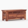 Madhavi Solid Wood Bench in Teak Finish