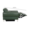 Vivian Two Seater Motorized Leather Recliner in Hunter Green Colour