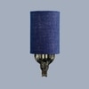Devansh Metal Electric Wall Light in Antique Gold Colour with Blue Shade Count of 1 Light