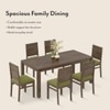 Atlas Solid Wood 6 Seater Dining Table with Atlas Dining chair Set