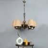 Devansh Solid Wood Electric Wall Light in Orange Colour with Orange Shade Count of 1 Light