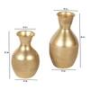 Flower Pot Set Of 2 In Gold Colour