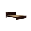 Brilliant Sheesham Wood King Size Bed Non Storage Bed Walnut Finish (72 x 78 inches)
