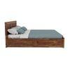 Sable Platform King Storage Bed In Brown Finish
