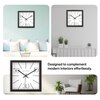 Minimal Square Wooden Wall Clock with 50–30–10 Numeric Dial